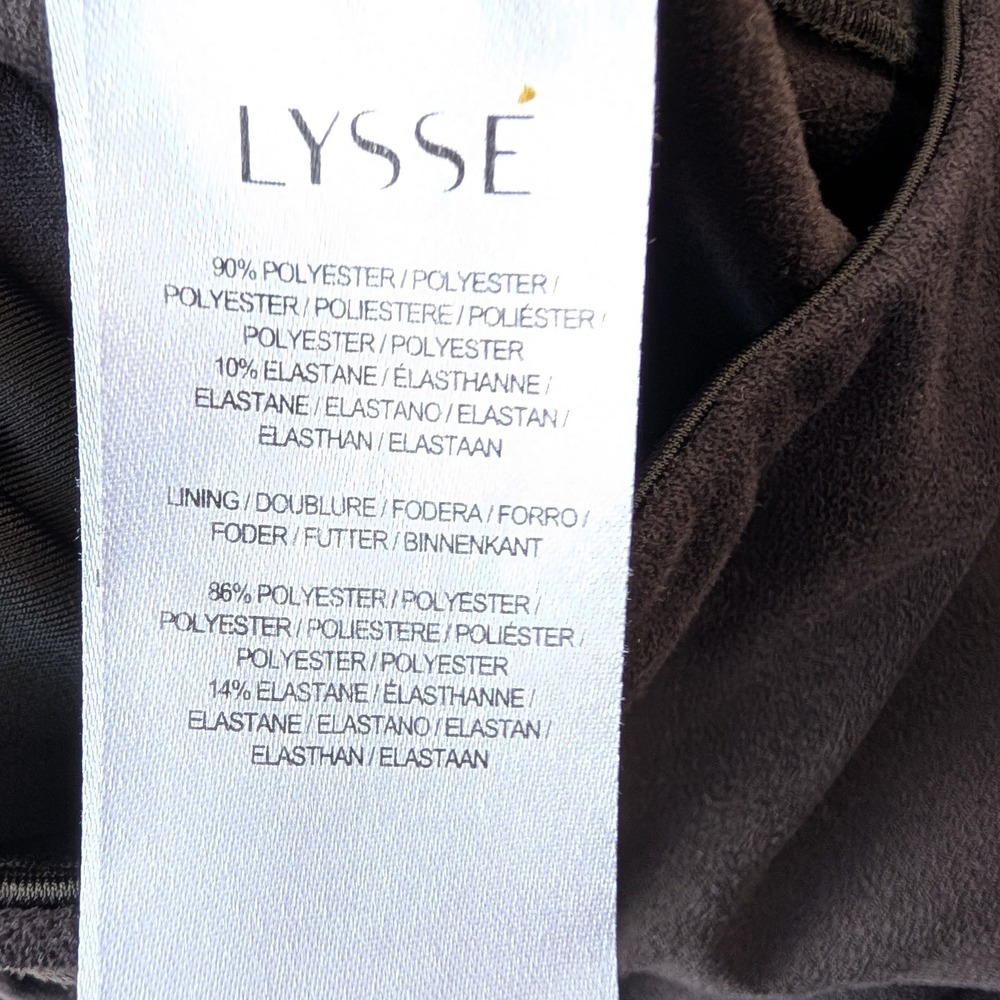 Lysse Faux Suede Lace-Up Leggings Women's Size S‎ High-Waisted Tights Pants - Picture 5 of 8